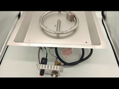 Özelliklendirilebilir Dış Dörtgen Gaz Şömine Yakıcısı İçeride