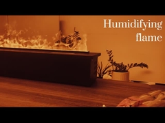 Işıklı sesli elektrikli sisli şömine - gerçekçi su buharı şömine ve güvenli su bur